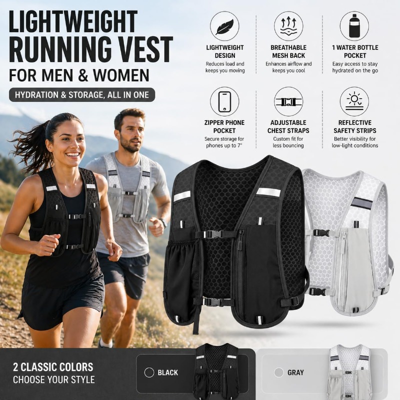 Gilet réfléchissant léger pour - Running Gear Essential avis et prix