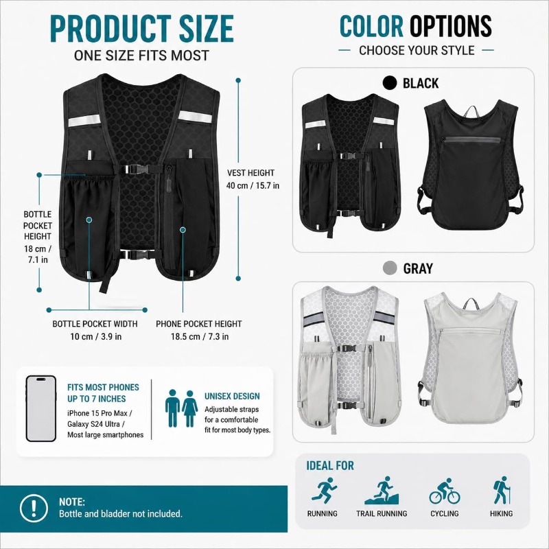 Gilet réfléchissant léger pour - Running Gear Essential avis et prix